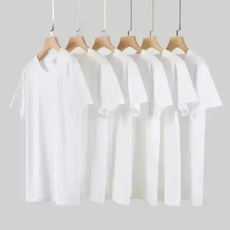 2025 Summer Casual T Shirt Men Casual Style Sports Fitness Short Sleeve Mens T-shirt Hip Hop Tops Loose Oversized Men Tees